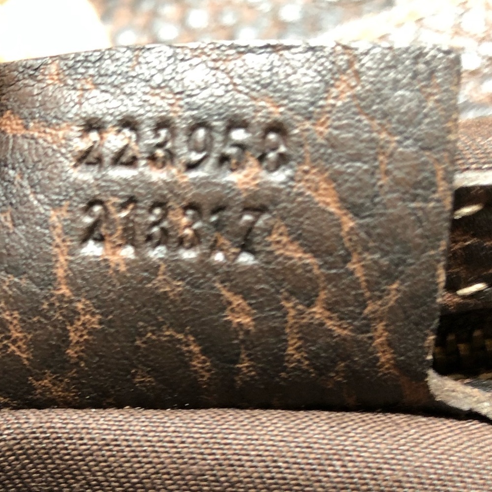 🍃💕Gucci Pelham Leather Iconic Horsebit Hardware Guccissima Handbag - Picture 8 of 8